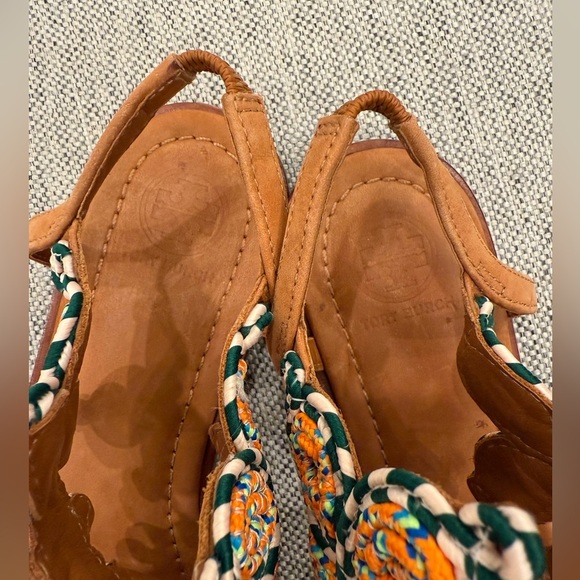 Tory Burch Palisade Woven T-Strap Sandals - Picture 5 of 10